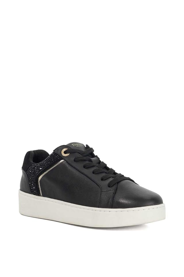 Dune London Dune London Women's 'Elli' Leather Trainers in Black - 2