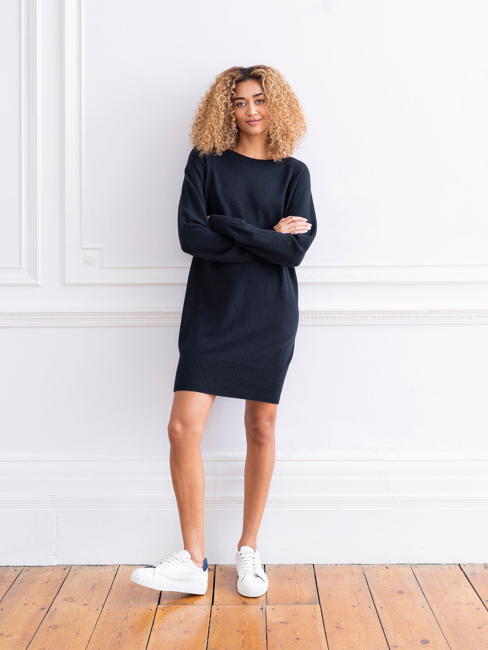 Celtic & Co Celtic & Co Women's Supersoft Slouch Dress in Dark Navy - 2