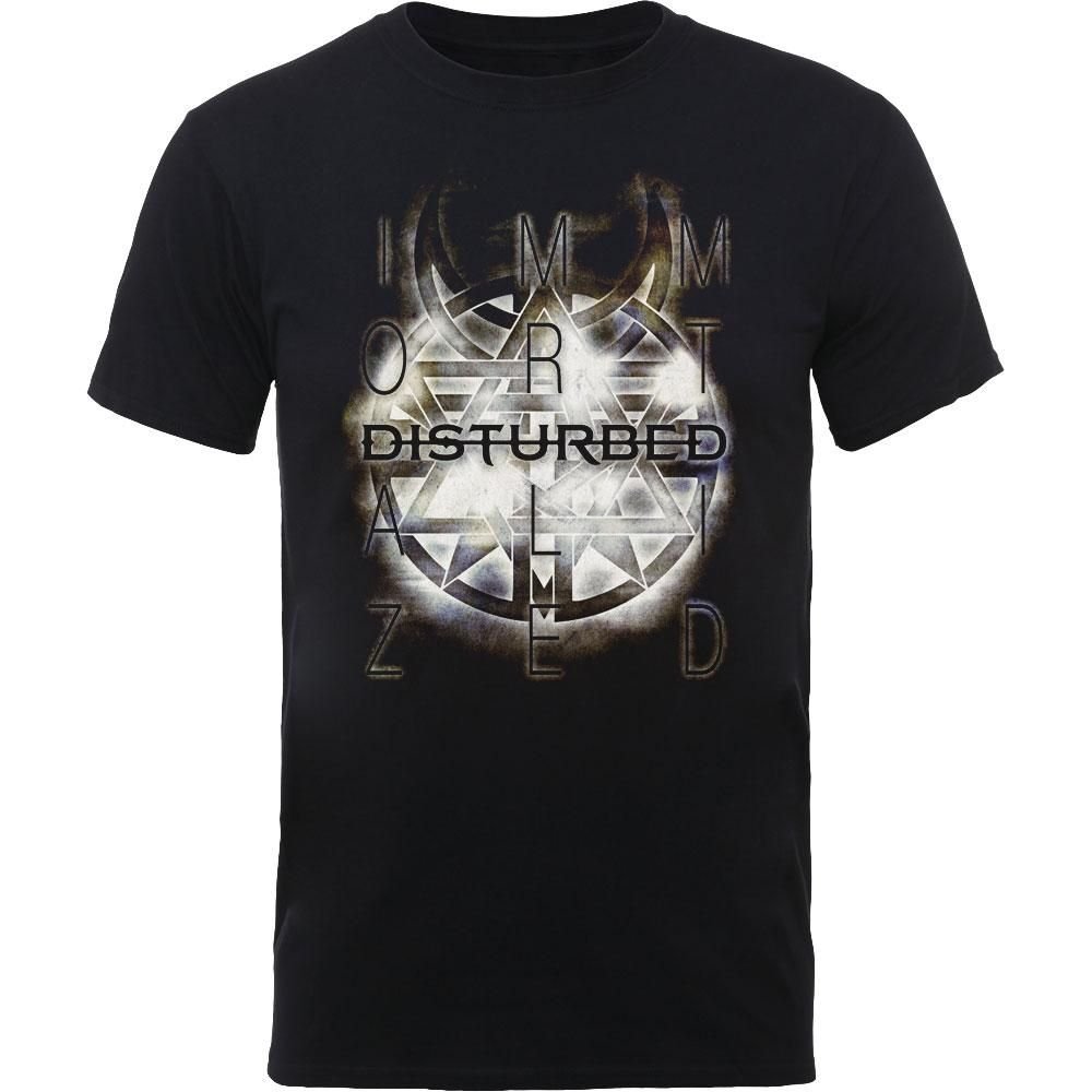 Disturbed Disturbed Men's Symbol Cotton T-Shirt in Black - 2