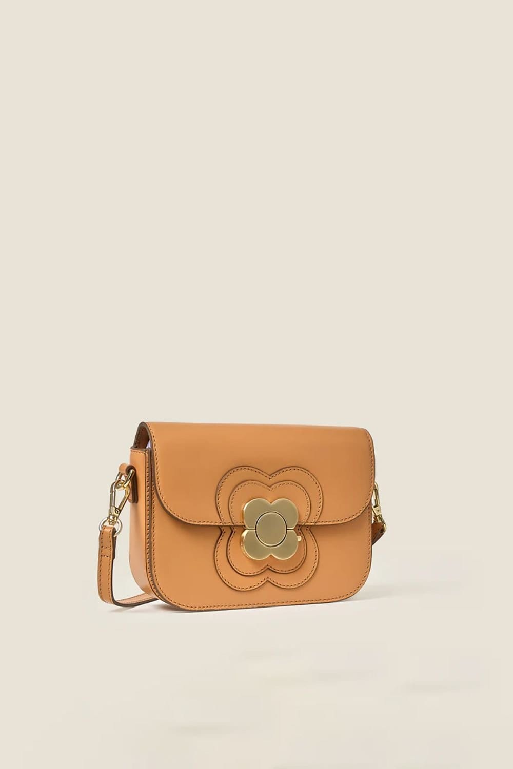 Orla Kiely Orla Kiely Women's Mini Eclipse Leather Crossbody Bag - Light Tan in Brown - 4
