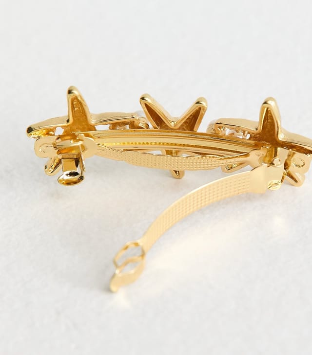 New Look Gold Tone Starfish Faux-Pearl Slide Hair Clip New Look - 3