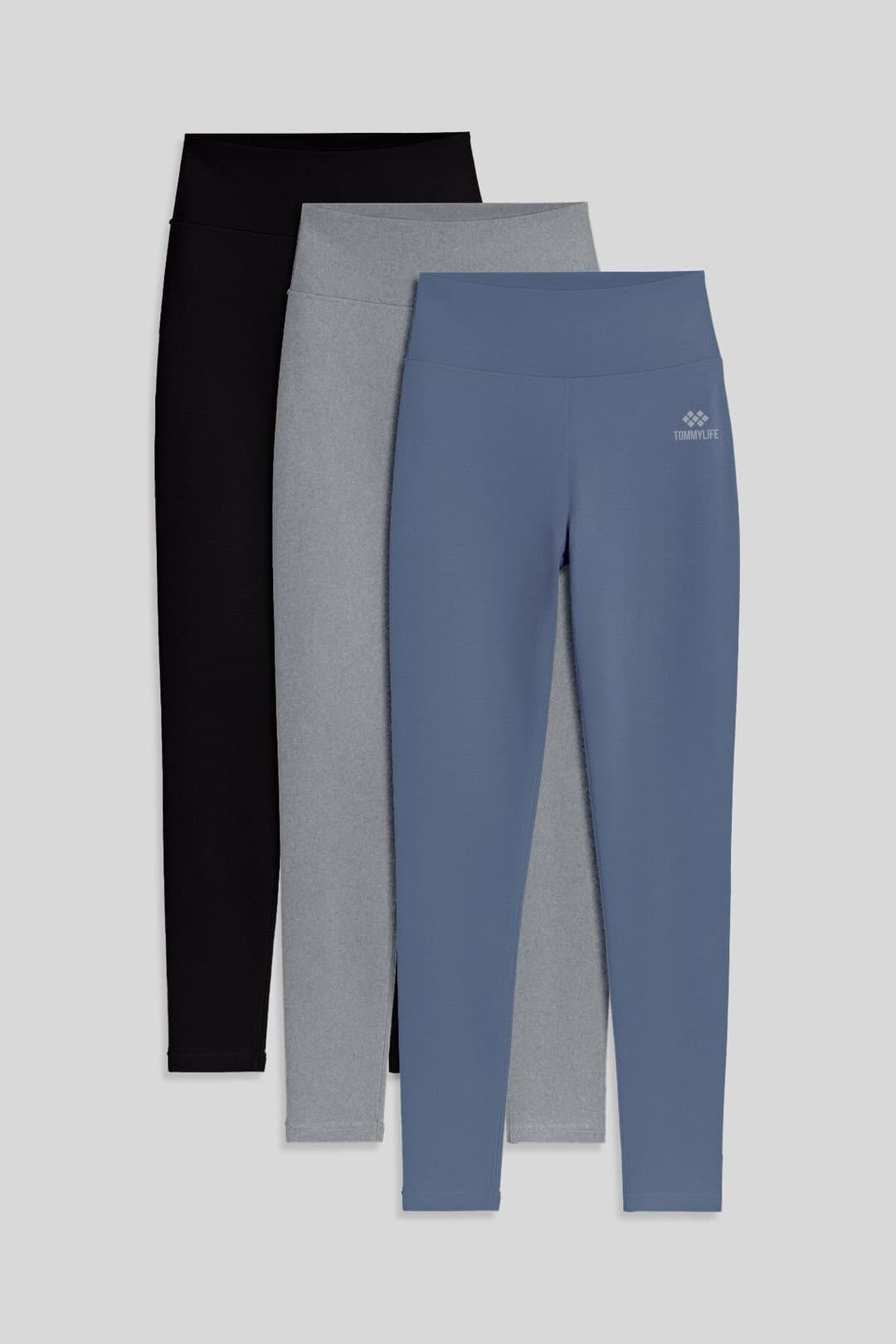 Tommy Life Tommy Life Women's High-Waist Cotton-Lycra Jersey Leggings In