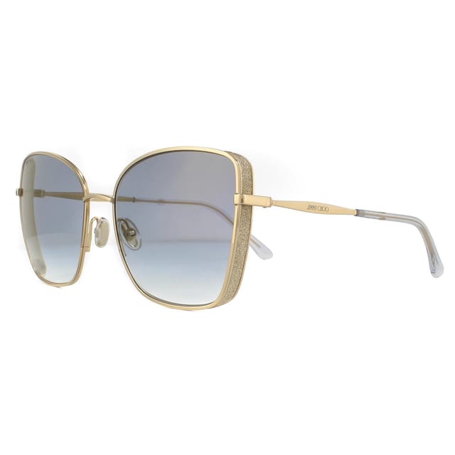 Jimmy Choo Jimmy Choo Women's Square Rose Gold Blue Gradient Sunglasses - 2