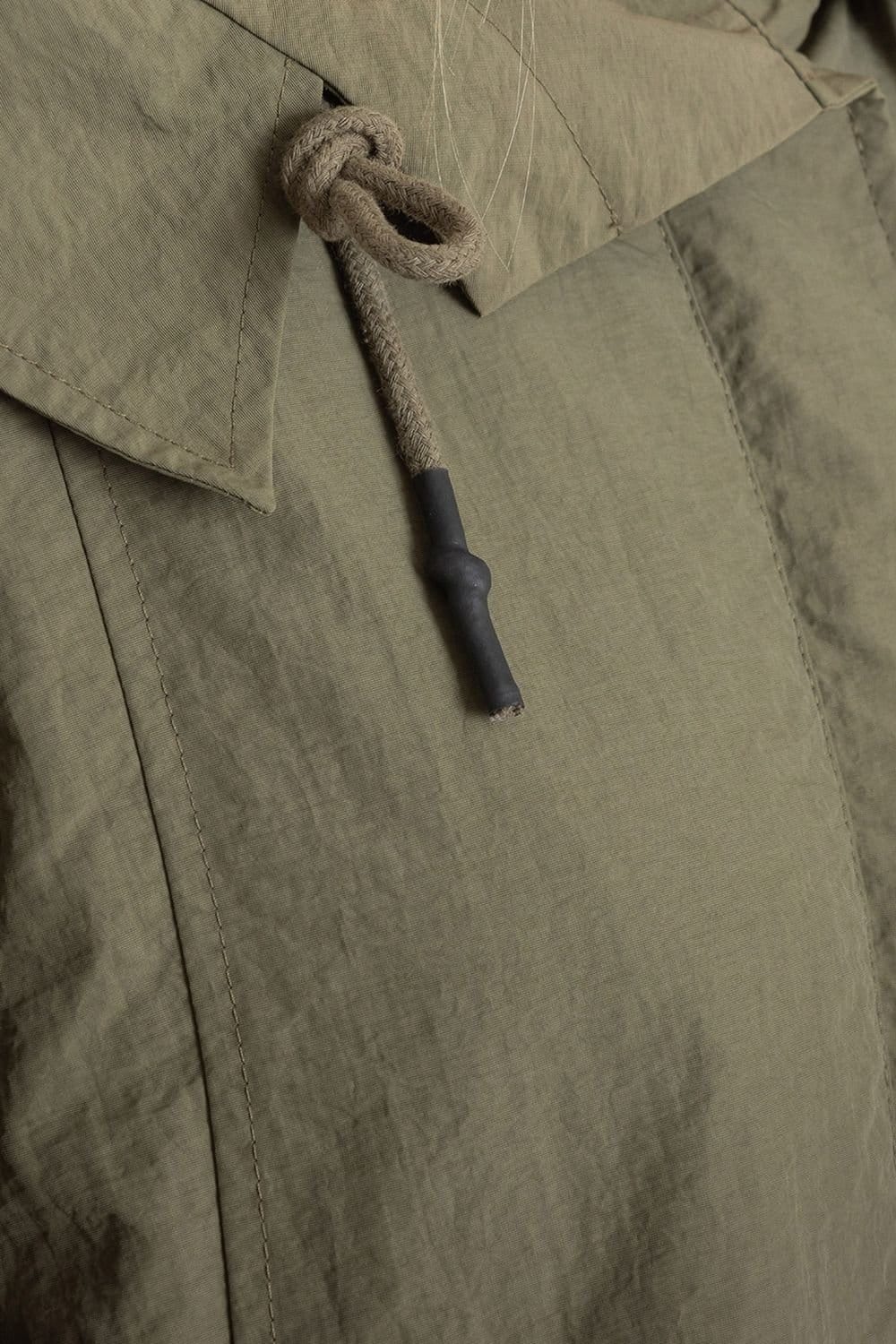 klass Klass. Women's Hooded Raglan Sleeve Jacket in Khaki - 4