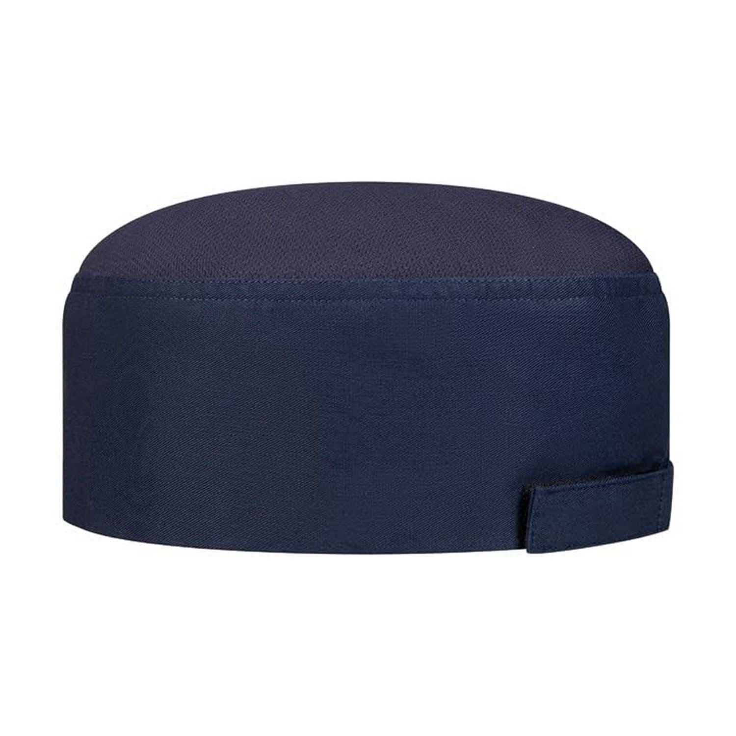 Karlowsky Karlowsky Men's Mesh Insert Chef Hat in Navy - 4