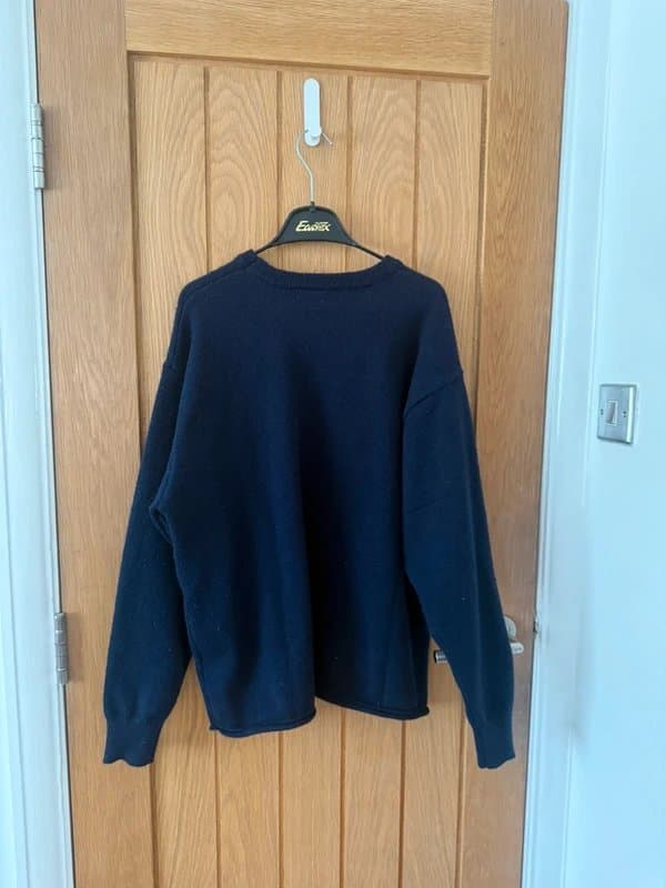 Bershka Bershka Navy Oversized Knit Jumper XS