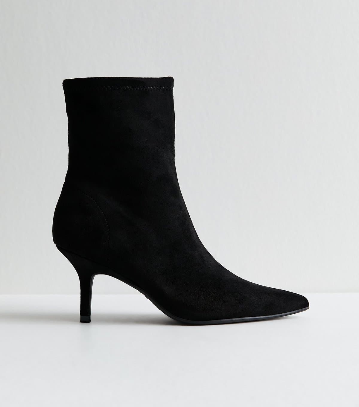 New Look New Look Black Faux Suede Ankle Boots