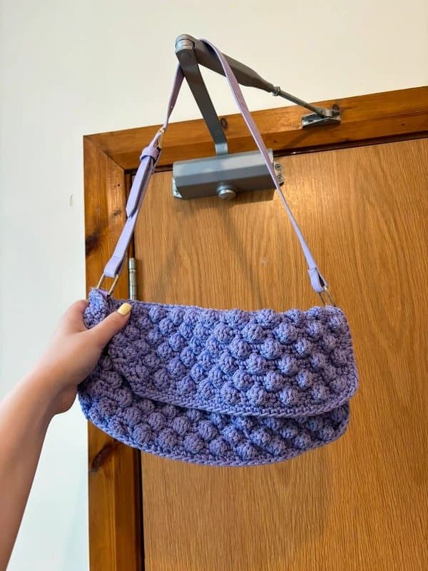 ASOS Purple crochet bag