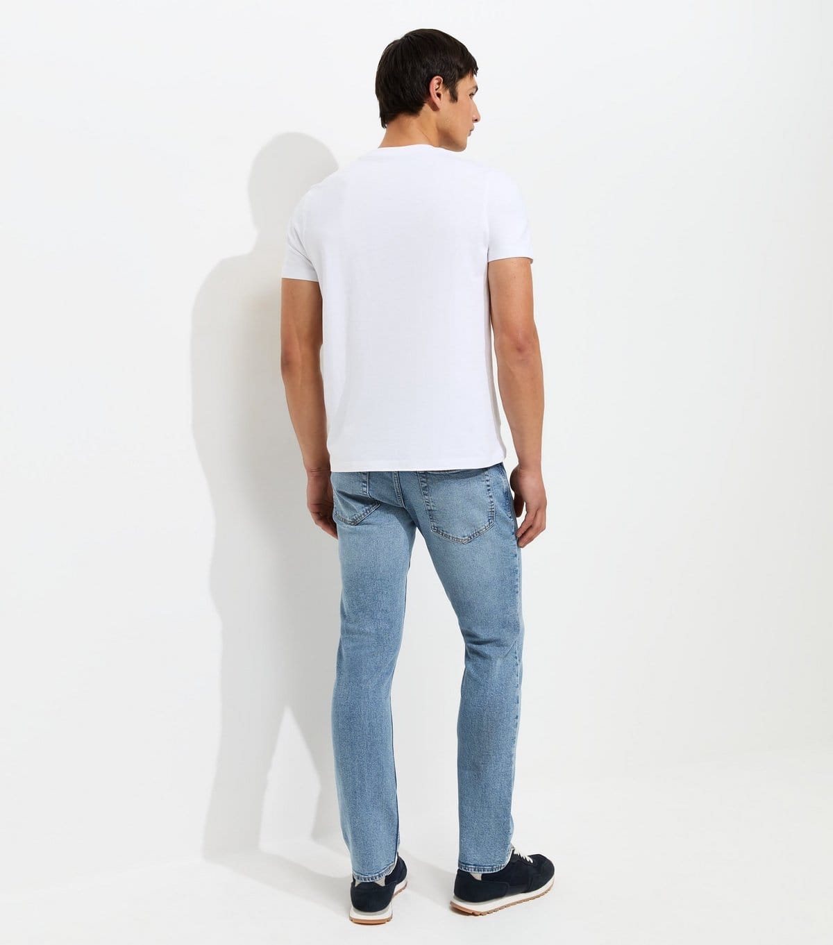 New Look Men's Light Blue Cotton Rich Slim Fit Jeans New Look - 4
