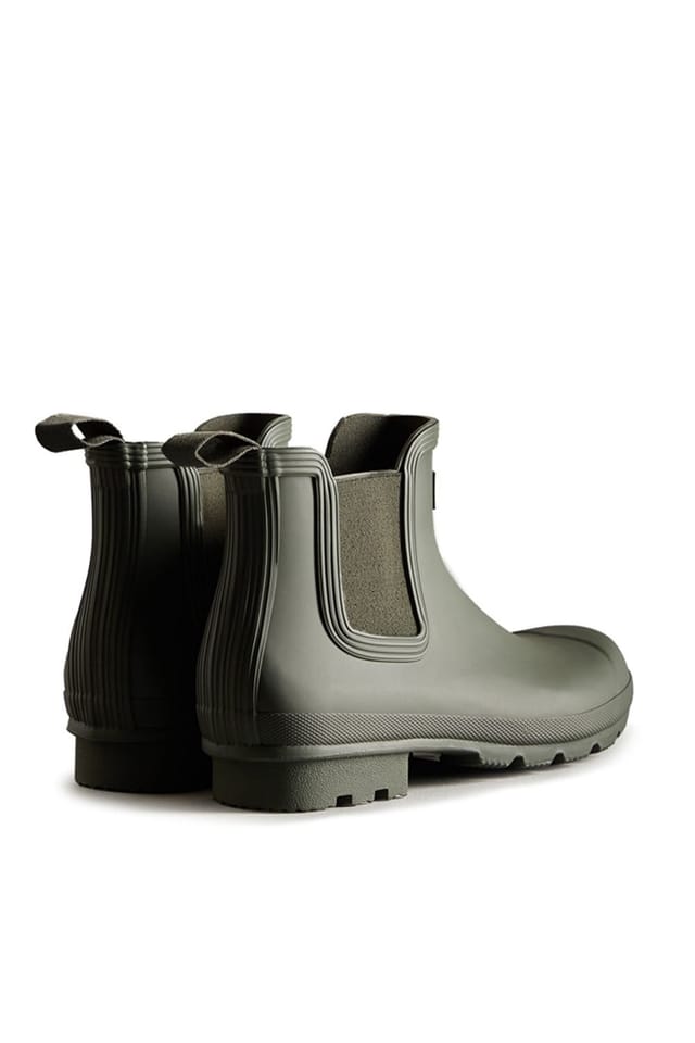Hunter Hunter Men's Mens Original Chelsea Boot Dark Olive in Khaki - 3
