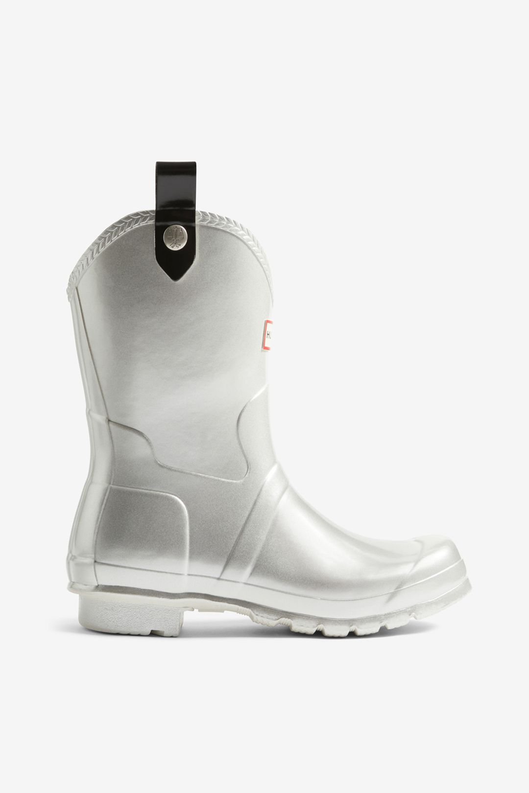 Hunter Hunter Women's Womens Original Metallic Cowboy Boot Silver - 3