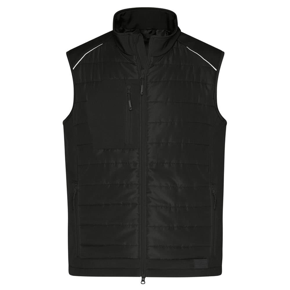 James and Nicholson James and Nicholson Men's Hybrid Gilet in Black
