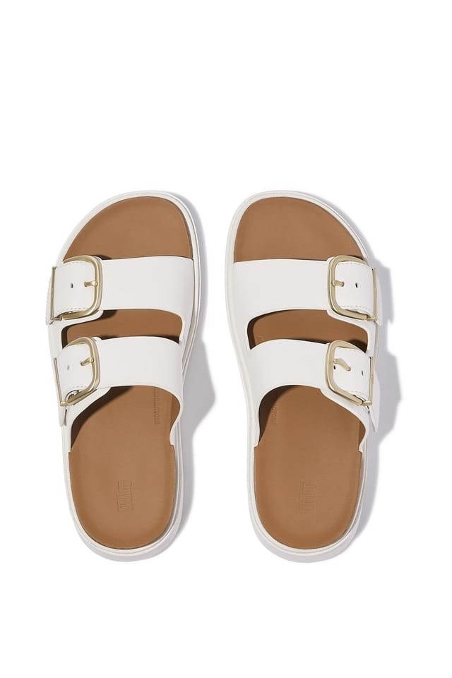 FitFlop FitFlop Women's Gen-FF Two-Bar Slides in White - 3
