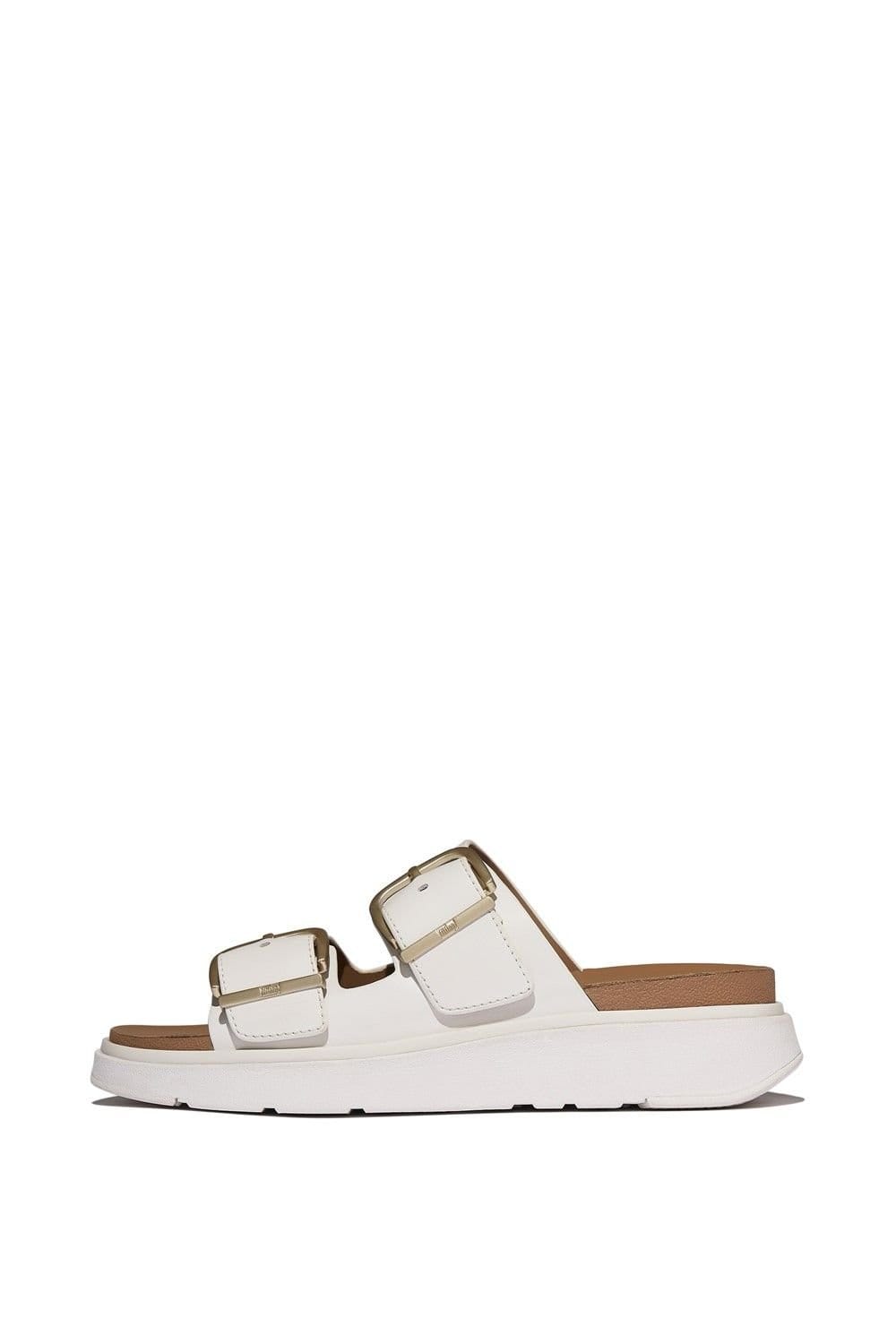 FitFlop FitFlop Women's Gen-FF Two-Bar Slides in White - 4