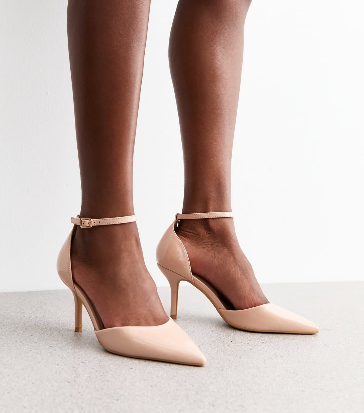 New Look New Look Cream 2 Part Stiletto Heel Pointed Toe Pumps