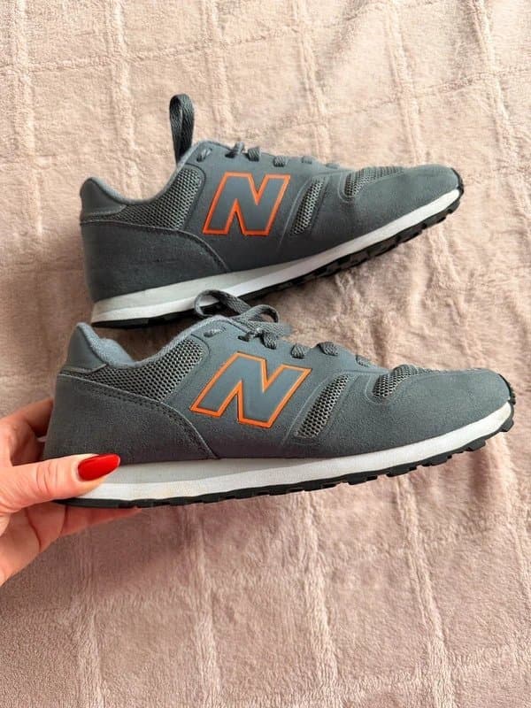New Balance New Balance 373 Grey Orange Trainers