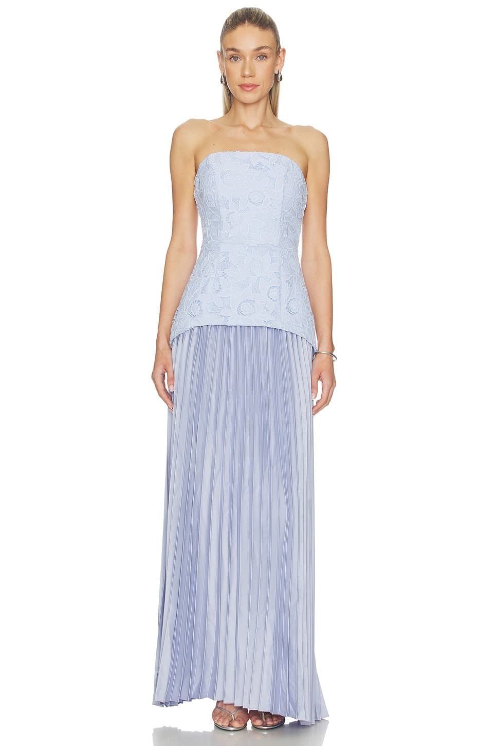 revolve Lacy Strapless Gown
