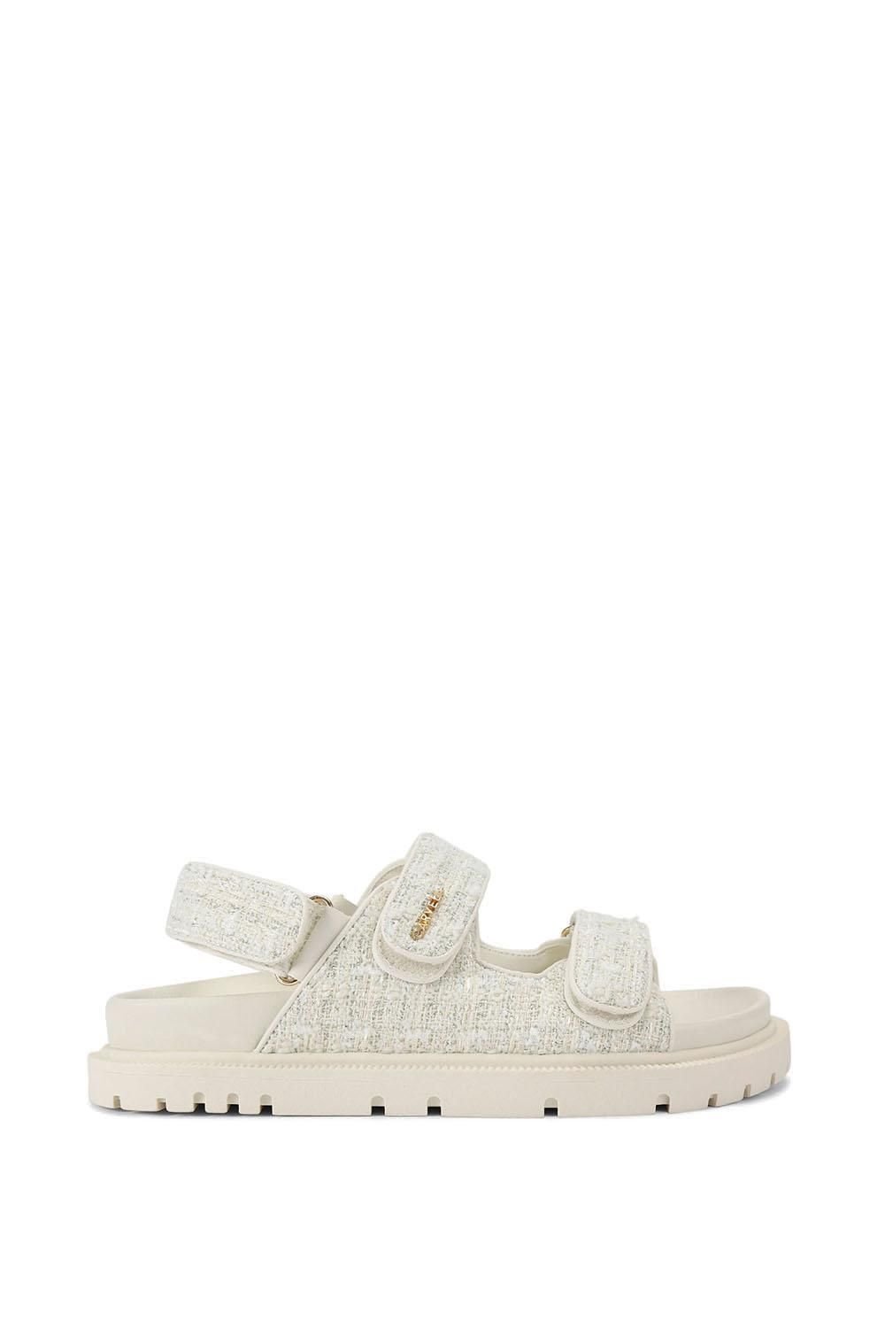 Carvela Carvela Women's 'Rosa Sandal' Fabric Sandals in Cream - 2