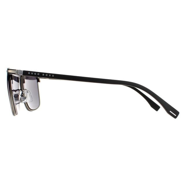 Hugo Boss Hugo Boss Men's Rectangle Black Ruthenium & Dark Grey Grey BOSS 1004/S - 3