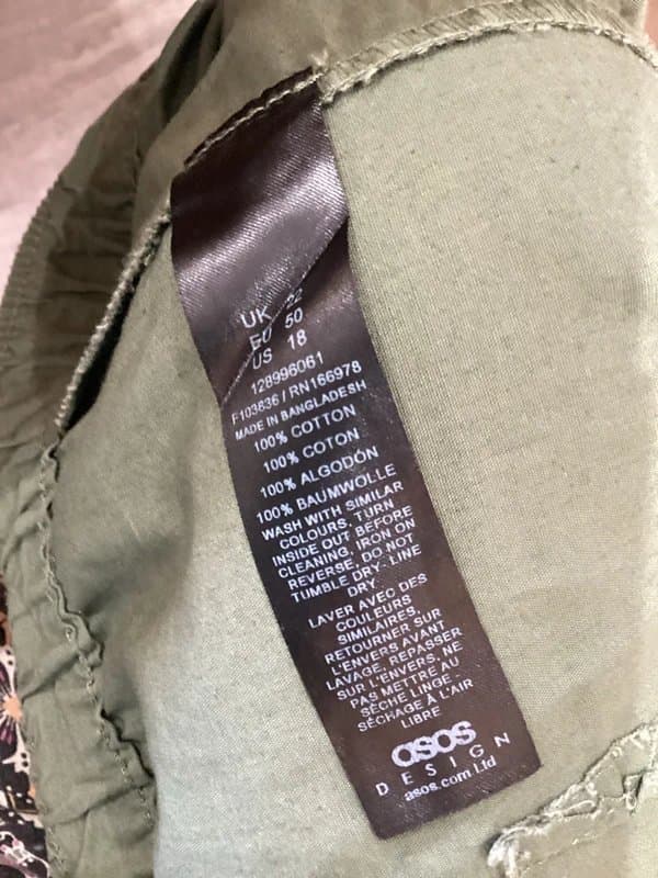 ASOS Curve Ladies cargo pants Khaki size 22