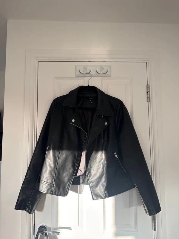 New Look Black Leather Biker Jacket