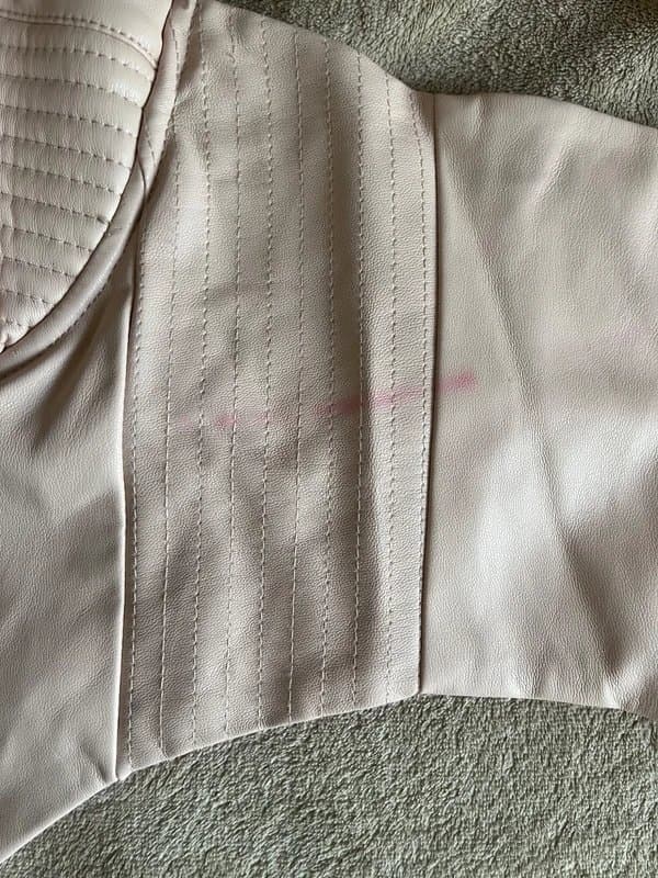 Bershka Bershka corset cropped top Pink Rose top faux leather Size L