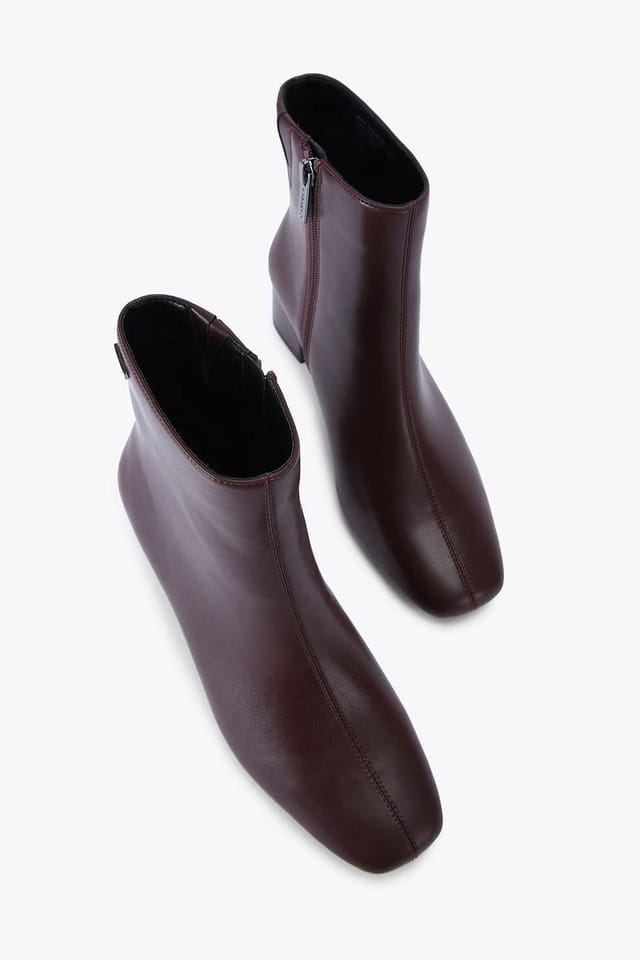 Carvela Carvela Women's 'Cleo Ankle' Patent Boots in Wine - 2