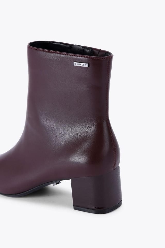 Carvela Carvela Women's 'Cleo Ankle' Patent Boots in Wine - 3
