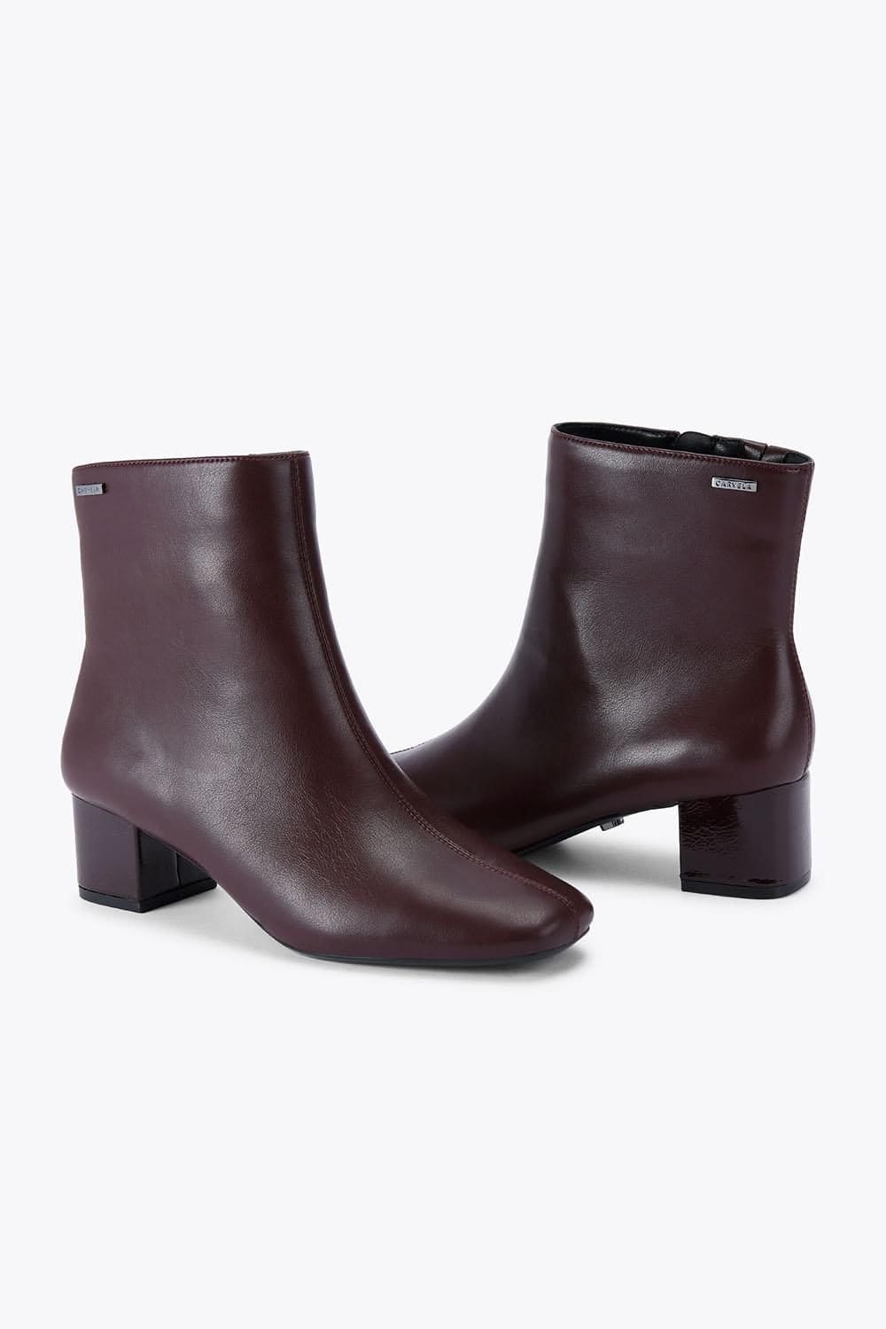 Carvela Carvela Women's 'Cleo Ankle' Patent Boots in Wine - 4