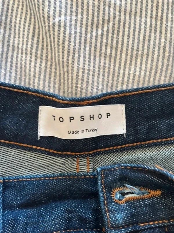 Topshop Topshop straight dark denim jeans