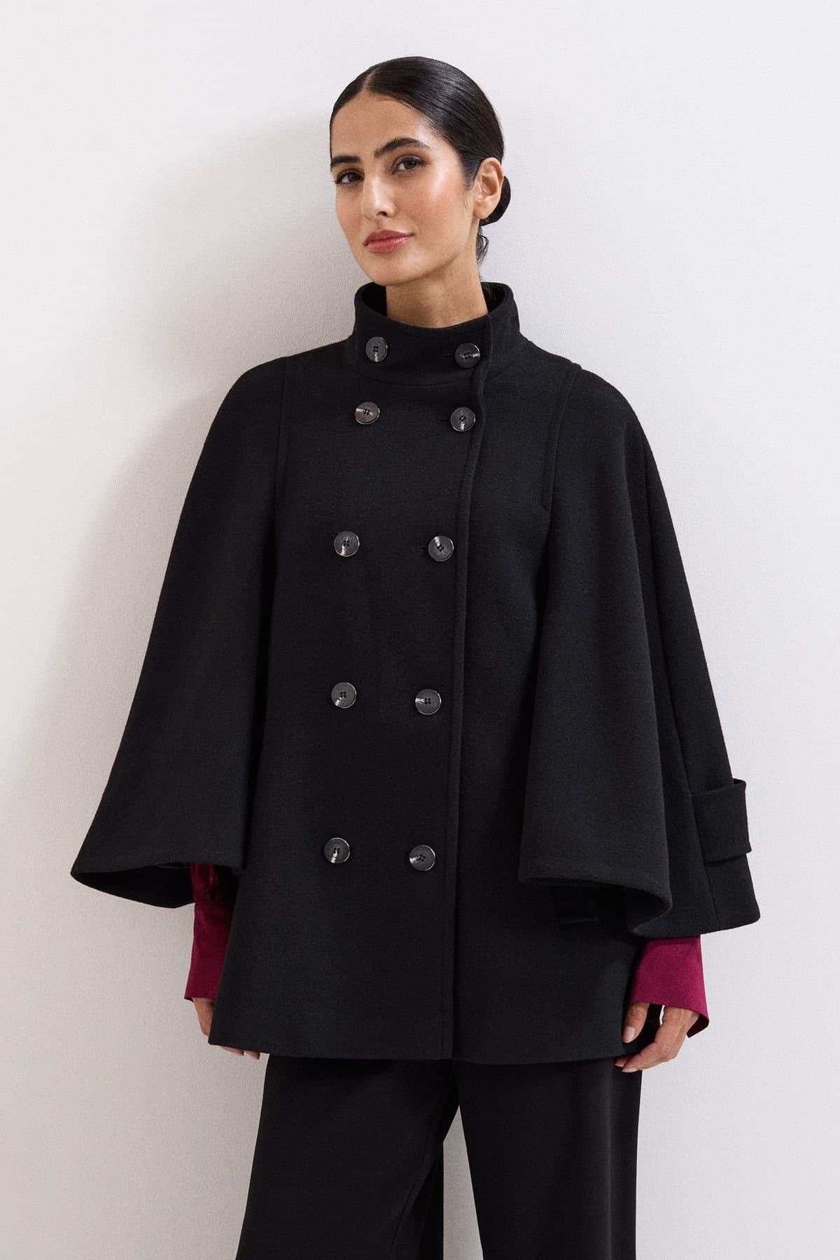 Phase Eight Phase Eight Women's Katlin Cape Coat in True Black