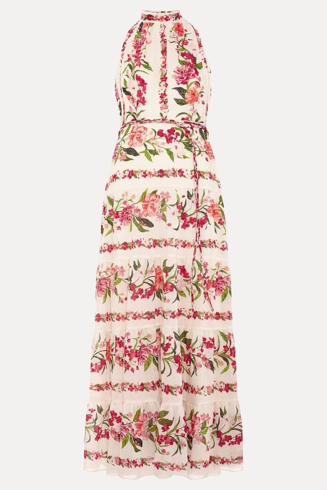 Phase Eight Phase Eight Women's Petite Nita Halter-Neck Maxi Dress in Cream - 2