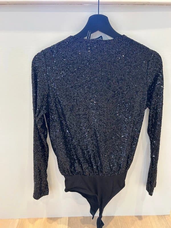 ASOS Asos Bodysuit Top - black sequin