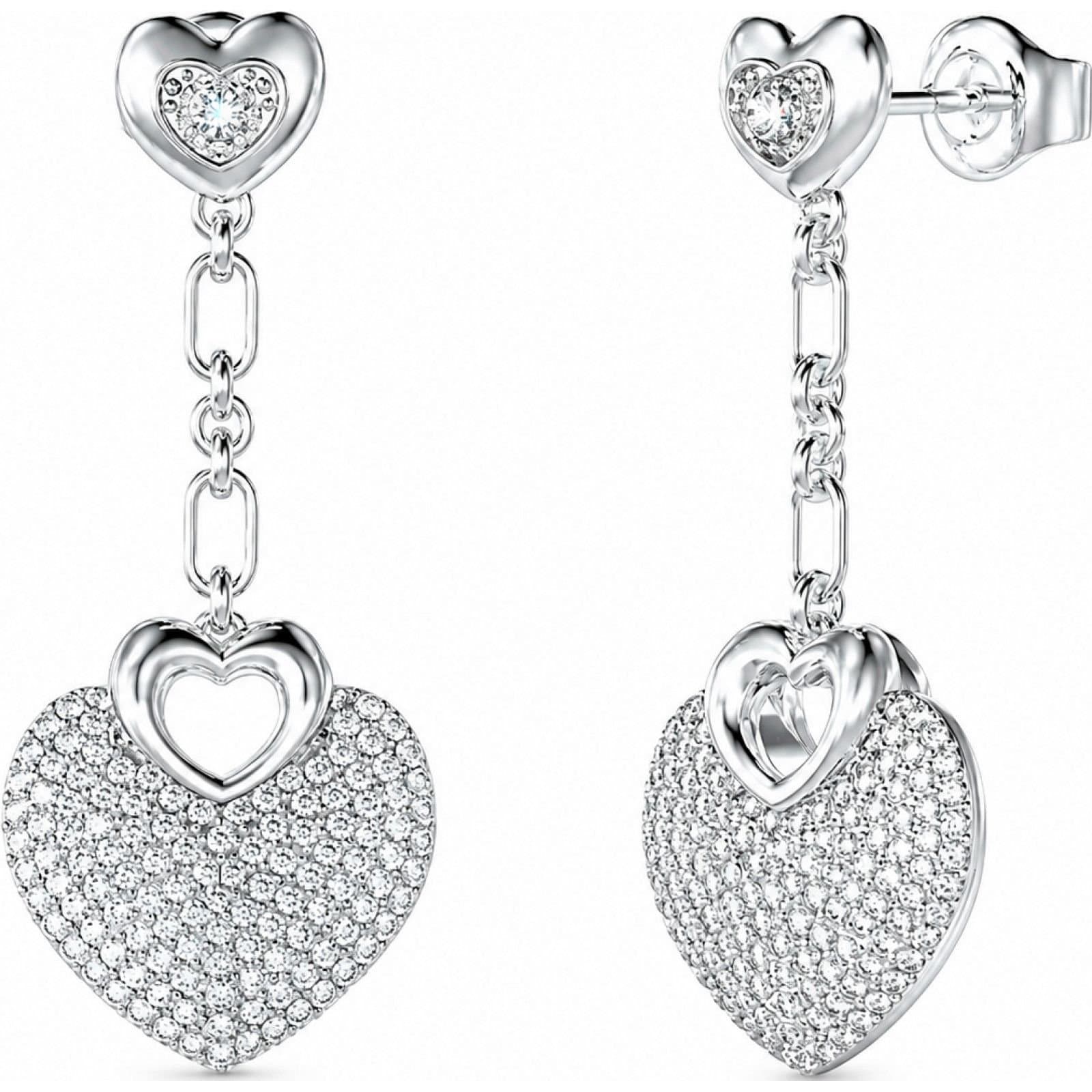 Guess Guess Women's JUBE05210JWRHT-U Pair Of Earrings in Silver
