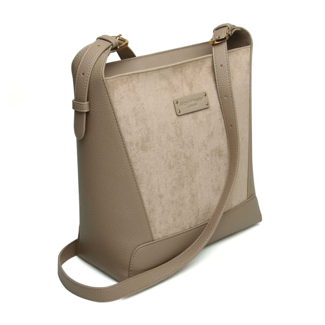 ALICE WHEELER LONDON ALICE WHEELER LONDON Women's Kensington Suedette Crossbody Bag in Beige - 2