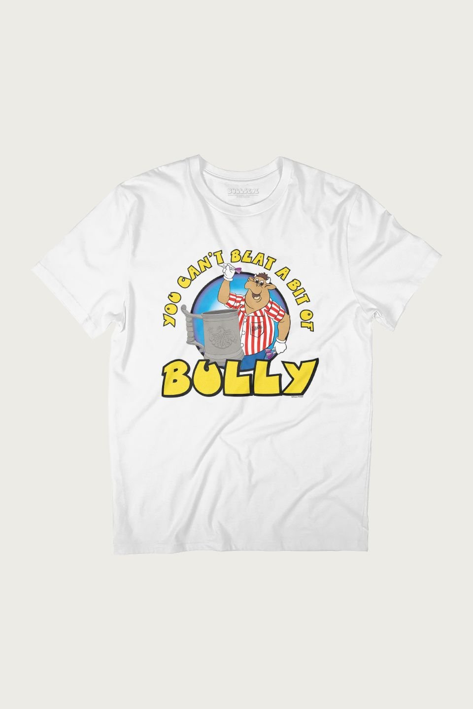 Bullseye Bullseye Men's Bully With Bully Tankard T-Shirt in White - 2