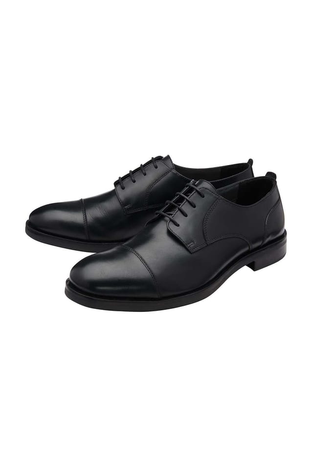 Frank Wright Frank Wright Men's Leather 'Keetley' Derby Shoes in Black - 2