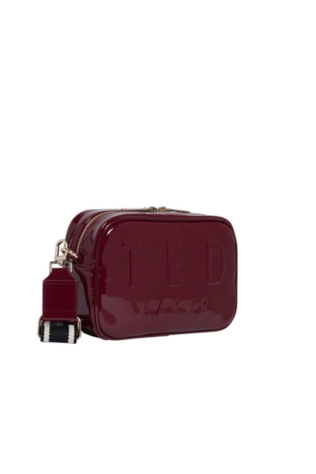 Ted Baker Ted Baker Women's LOUEEY Webbing Detail Camera Bag Oxblood in Burgundy