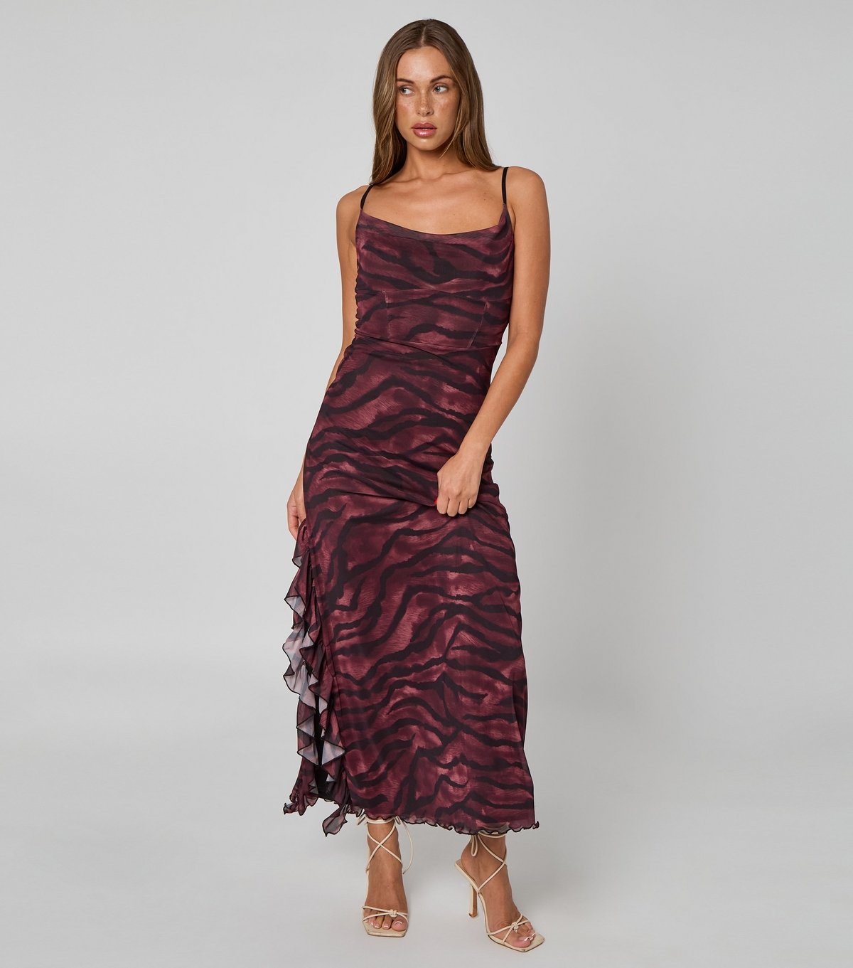 Urban Bliss Women's Pink Cowl Neck Corset Maxi Dress Urban Bliss New Look - 2