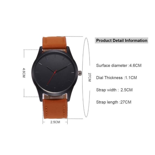 Lovii Lovii Men's Minimalist Quartz Watch in Brown - 3