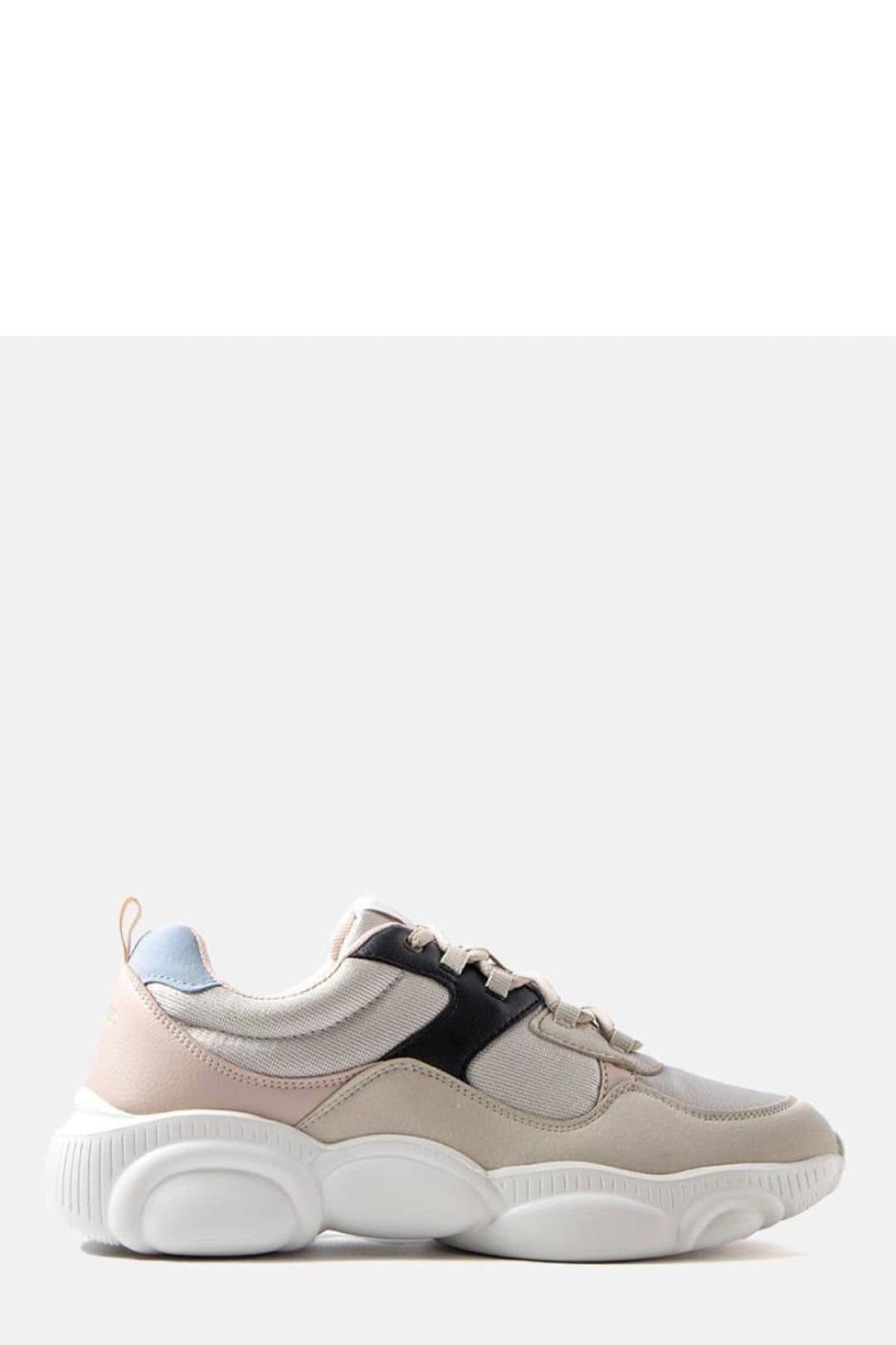 Love Lace Love Lace Women's Lee Cooper Summer Sports Sneakers Lace Up for Summer Training in Beige