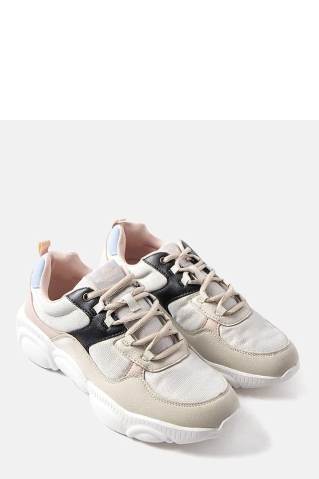 Love Lace Love Lace Women's Lee Cooper Summer Sports Sneakers Lace Up for Summer Training in Beige - 2
