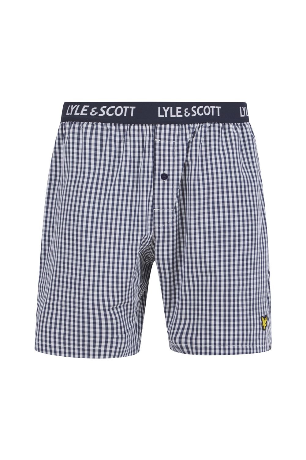 Lyle & Scott Lyle & Scott Men's Kyle Lounge Set Bright White / Peacoat Gingham - 4