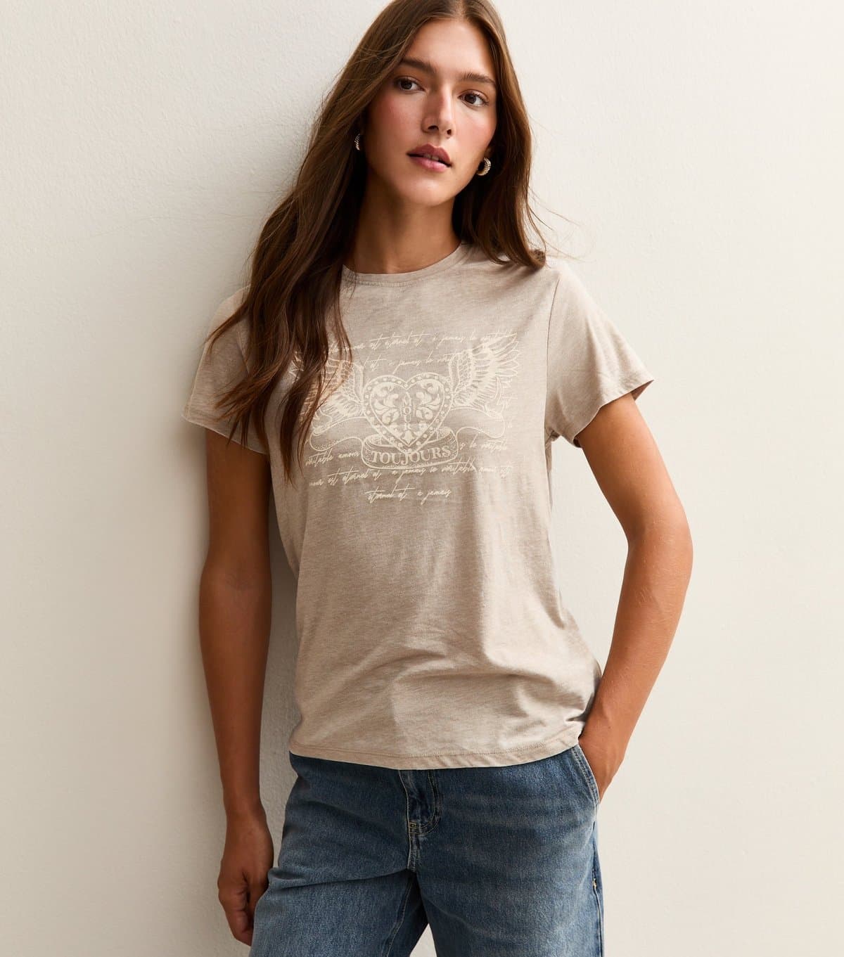 New Look New Look Off White Burnout T-Shirt