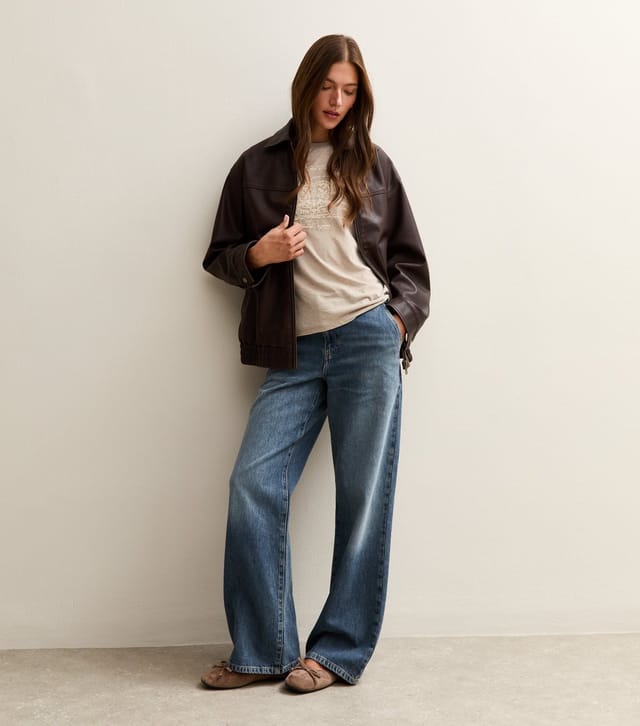 New Look Women's Off White Rock Burnout Girlfriend T-Shirt New Look - 3