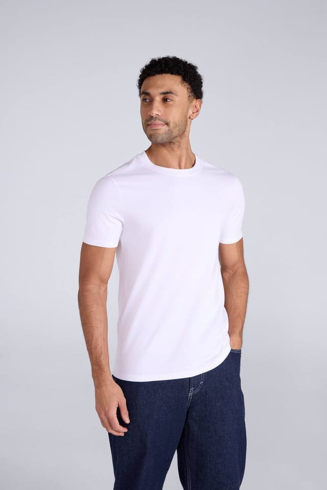 Animal Animal Men's 'Icon' Lightweight Comfortable Short Sleeve Casual Slim Fit T-Shirt in White - 2