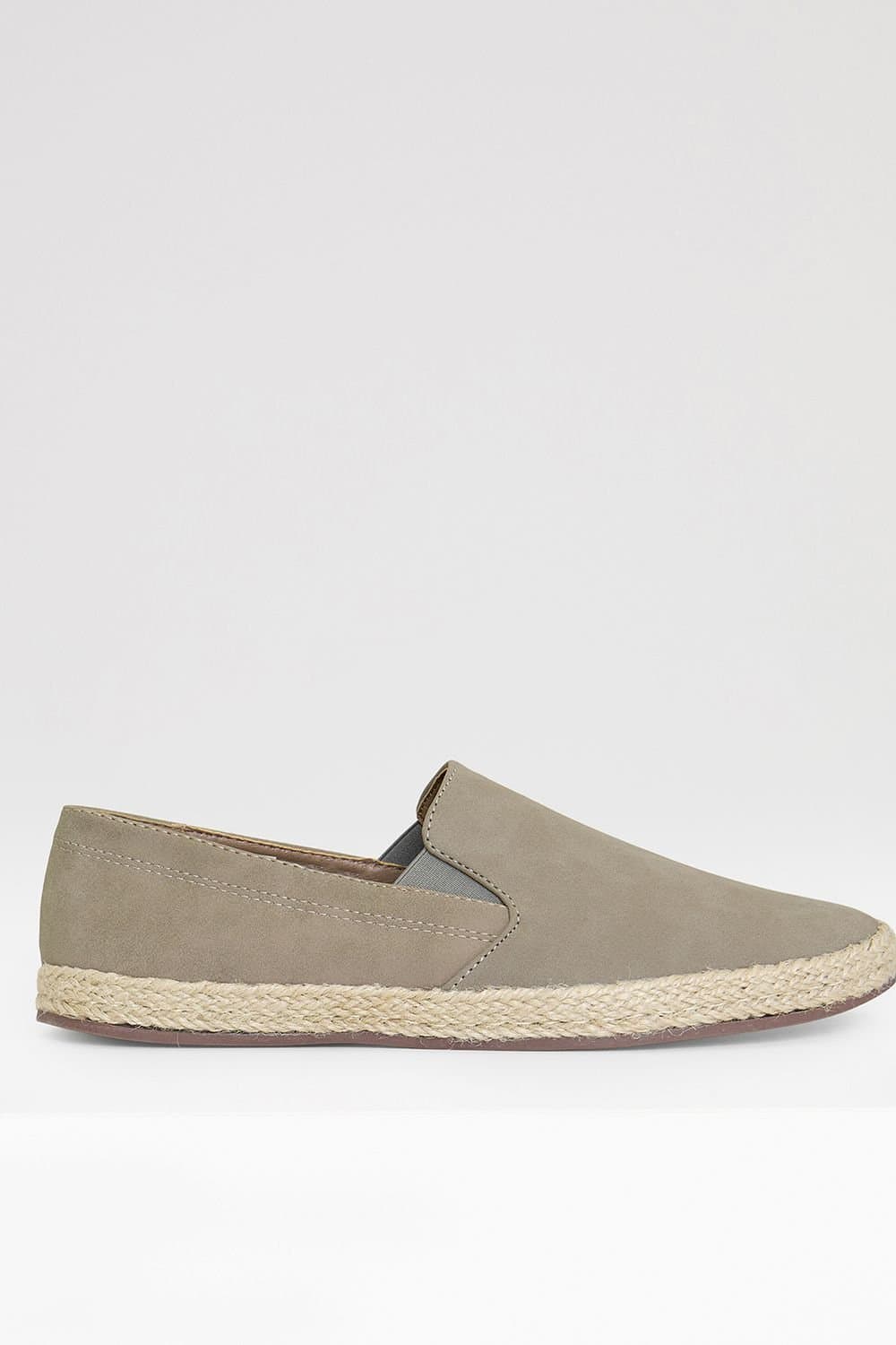 Threadbare Threadbare Men's Faux Suede Slip On Espadrilles in Light Beige