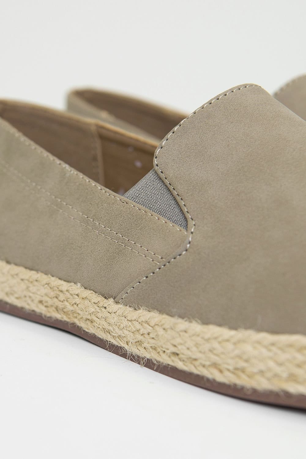 Threadbare Threadbare Men's Faux Suede Slip On Espadrilles in Light Beige - 4
