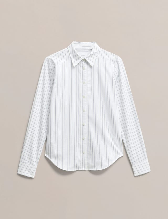 Hobbs London Hobbs London Women's Viola Long Sleeve Regular Fit Shirt in Cool White - 2