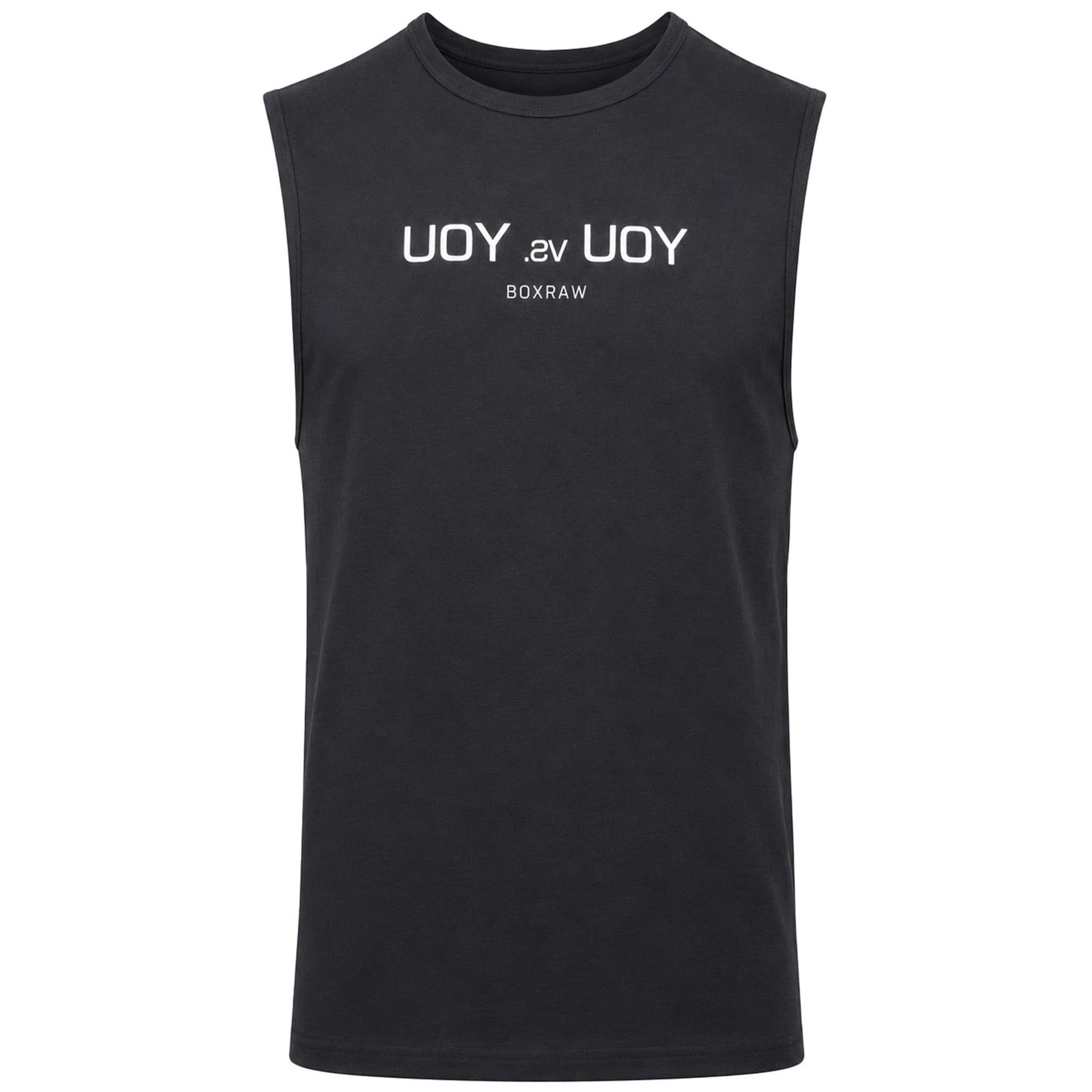 BoxRaw BoxRaw Men's You vs. You Black Muscle Vest